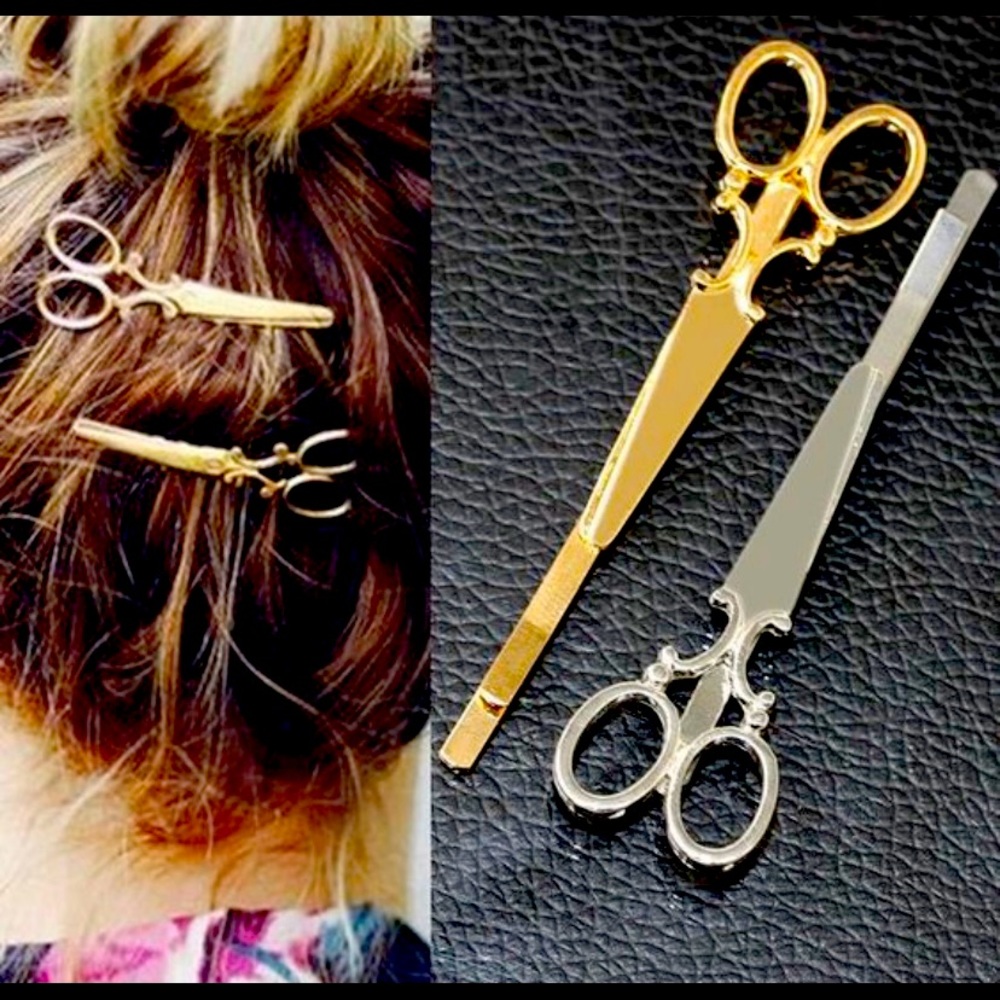 Scissor hair clip accessory ***GOLD COLOR AVAILABLE***